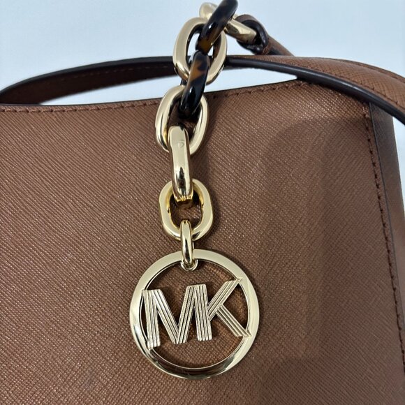 Michael Kors Large Brown Sofia Tote Bag - Picture 4 of 6